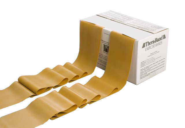 Thera-Band® Übungsband, 45,5 m x 12,8 cm, gold/max.stark